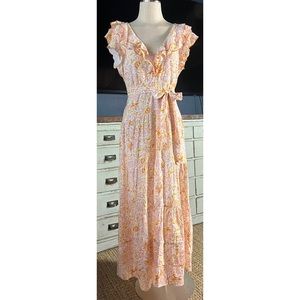 Poupette St Barth Della Floral Maxi Dress L